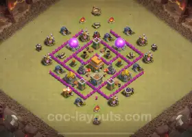 Anti 3 Stars TH6 War Base Tốt Nhất 2024 - Link & Copy #18348