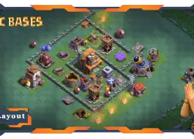 Top Builder Hall Level 4 Base Designs & Links - COC BH04 #18366