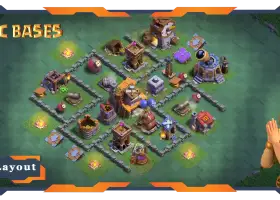 Лучший дизайн и ссылка на базу Зала 4 строителя — Clash of Clans BH04 #18371