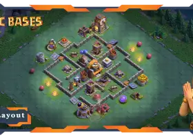 Base di livello 5 della migliore sala costruttori con collegamento - Clash of Clans #18386