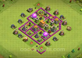 الرابط الأساسي للزراعة TH6 - تخطيط هجين للعبة Clash of Clans 2024 #18428