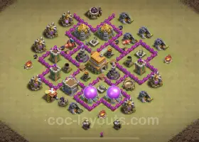 Top TH6 War Base: Anti 3 Stars and Hybrid Strategies #18457