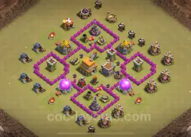 Best TH6 War Base 2024 - Anti Everything with Link #18465