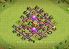 TH6 Max Farming Base Layout - Clash of Clans 2024 #18467