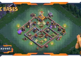 أفضل تصميم أساسي لقاعة البناء 08 مع الروابط - Clash of Clans #18479