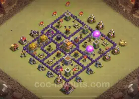 Melhor Base de Guerra TH7 2024: Anti-Tudo e Design Híbrido #18488