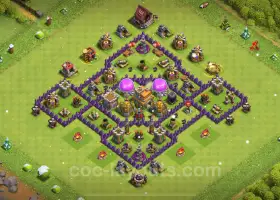 TH7 Max Base Copy - Anti-alles | Clash of Clans 2024 #18506