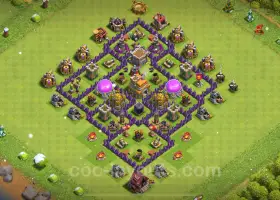 Farming Base TH7 - Anti 3 Stele | Clash of Clans 2024 #18516