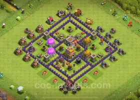 TH7 Farming Base - Anti 3 Stars - Clash of Clans 2024 #18519