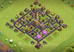 Link base do troféu híbrido TH7 - Clash of Clans 2024 #18526