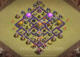 Best Anti 2 Star War TH7 Base 2024 - Clash of Clans Link #18566