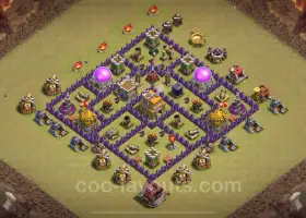 Top Anti 2 Estrelas TH7 War Base Link - Clash of Clans 2024 #18570