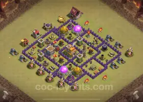 Miglior Base di Guerra Anti 3 Stelle TH7 2024 - Clash of Clans #18585