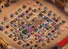 Topp Town Hall 17 War Base for Clash of Clans - Kopier lenke! #18589