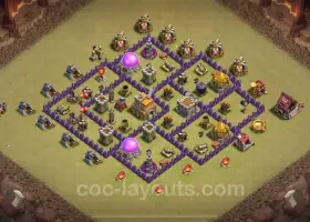 Best TH7 War Base 2024: Anti Air & Dragon Hybrid Links #18592