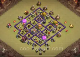 Best Anti 2 Stars TH7 War Base 2024 - Link Included #18607