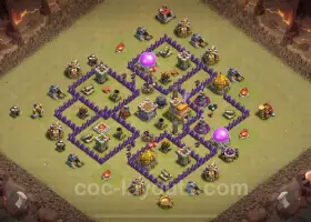 Top Anti 3 Stars TH7 Base: Best War Base 2024 with Link #18612