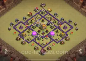 Top TH7 Anti 2 Stars War Base 2024 - Clash of Clans #18622