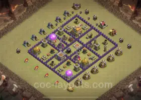 Miglior collegamento alla base di guerra TH7 Anti 3 Stars - Strategia di Clash of Clans n. 18625