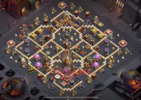 Top Town Hall 16 War Base Guide & Copy Base Link - COC #18624