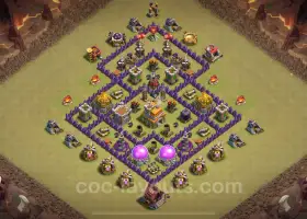 Top TH7 War Base 2024: Max Levels & Anti Everything #18627