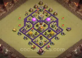 Best TH7 War Bases 2024: Anti-Everything & Hybrid Links #18640