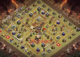 Disposition de la base de guerre Top Town Hall 11 pour Clash of Clans #18654