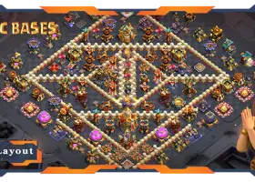 Top TH16 War Base Layout with Link & Defense Tips - COC #18688