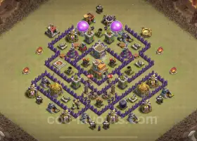 Top TH7 War Base Link: Anti 3 Stars & Ultimate Defense #18692