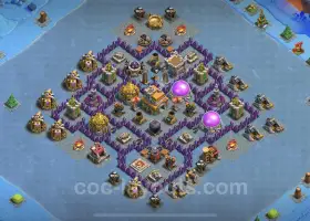 Bästa Anti 3 Stars TH7 Base | Clash of Clans försvarsguide #18719