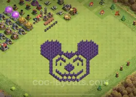 Die besten lustigen Troll-Basen für TH7 – Clash of Clans Art #18724