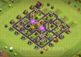 Layout e collegamento della base agricola Max TH7 - Clash of Clans 2024 #18742