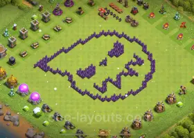 Cele mai bune baze amuzante pentru trolii TH7 pentru Clash of Clans 2024 #18749