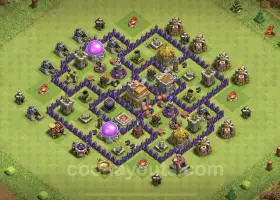 Layout base TH7 Max Farming - Design anti 3 stelle COC n. 18766