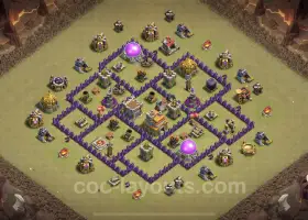 Best Anti 2 Star TH7 War Base - Clash of Clans Link #18770