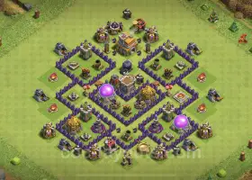 Beste TH7 Farming Base Design med Link - Clash of Clans #18777