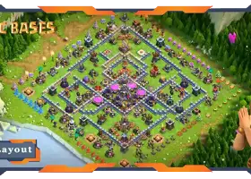 Top TH15-landbouwbasis: hybride lay-out en link - Clash of Clans #18803