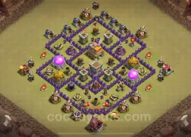 Best TH7 Anti 3 Stars War Base 2024 - With Link & Tips #18805