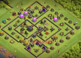 Top Town Hall 9 War Base - Clash of Clans Copy Link #18811