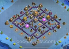 TH7 Hybrid Farming Base Layout for Clash of Clans #18817