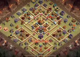 Top TH 16 War Base: 3 Ice Golems & 1 Loon for CWL #18820