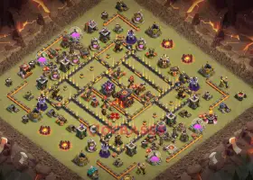 Top Town Hall 10 War Base for Clash of Clans Defense #18839