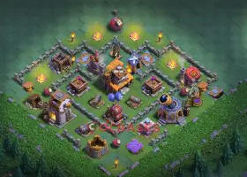 Best Builder Hall 4 Trophy Base Designs - Clash of Clans #18851