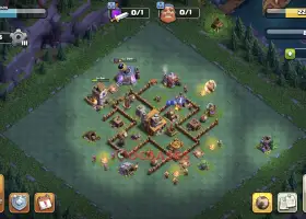 Clash of Clans: Builder Hall 4 Progress Base for Air Defense #18859