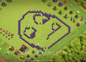 Best Funny Troll Base TH7 with Link - Clash of Clans 2024 #18860