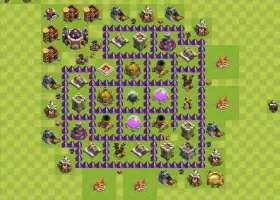 TH7 Farming Base Design for Clash of Clans - Resource Defense #18877