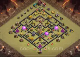 Best TH8 Anti 3 Stars War Base 2024 with Link #18882