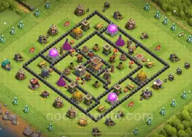 Top Anti 2 Stars TH8 Base - Clash of Clans 2024 #18915