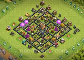 Best Anti 3 Stars TH8 Base Link - Hybrid Defense 2024 #18921