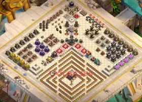 TH11 Aesthetic Progress Base by Nimb1uvsCoc | Clash of Clans #18923